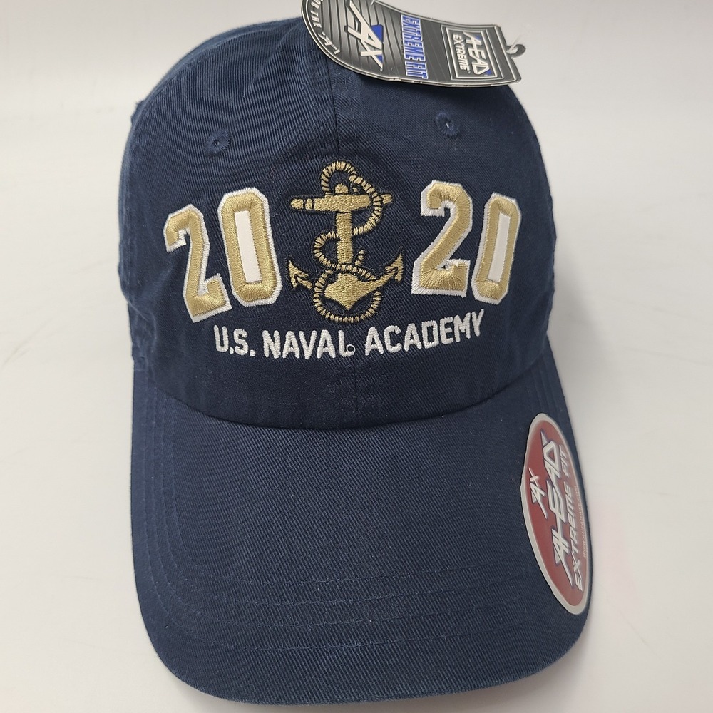US Naval Academy Hat Adjustable (Fits Small) Blue Ahead United States Navy 2020